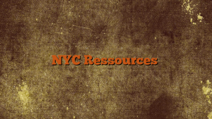 NYC Ressources