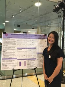 "Nopell Wong (Class of 2018), presenting her research, conducted with her mentor, Dr. Sarah Grey, at the Intersections of Linguistics, Language, and Culture conference in June 2018."